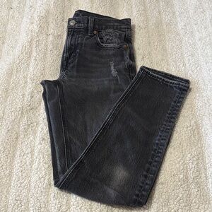 Black Distressed Jeans